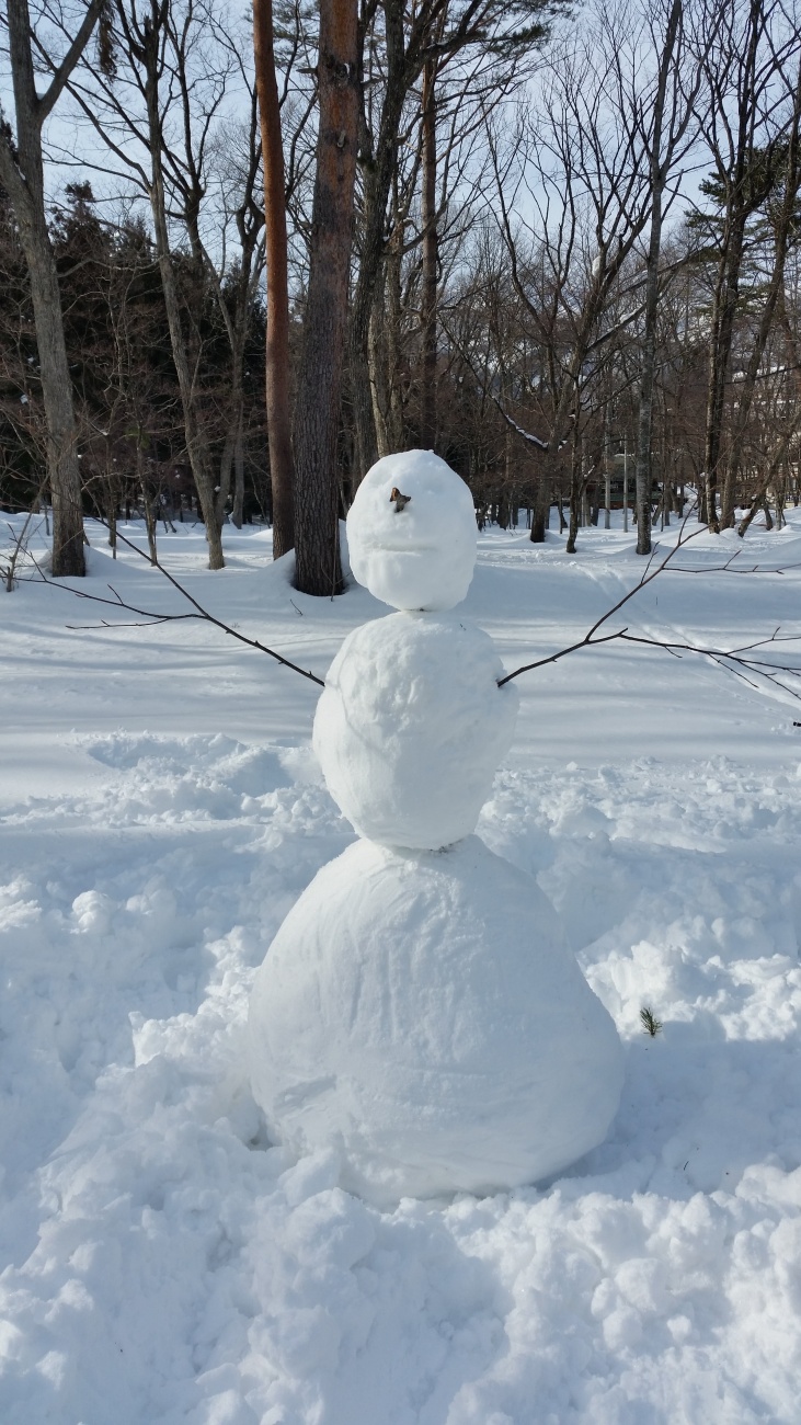 冬季造型独特的雪人图片