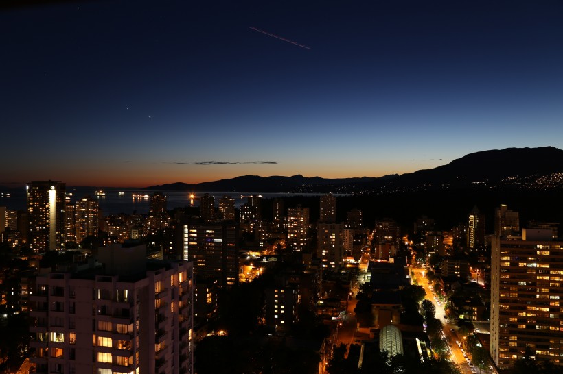 繁华的城市夜景图片