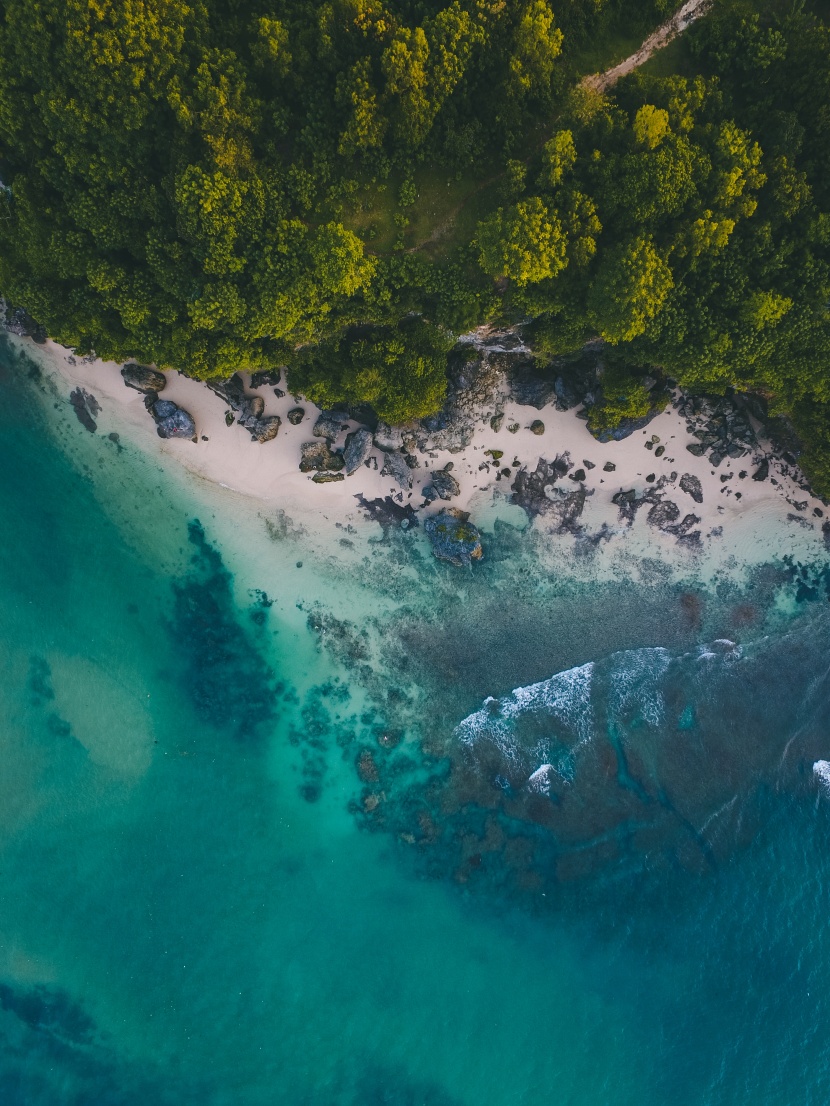 宁静优美的海岸风景图片