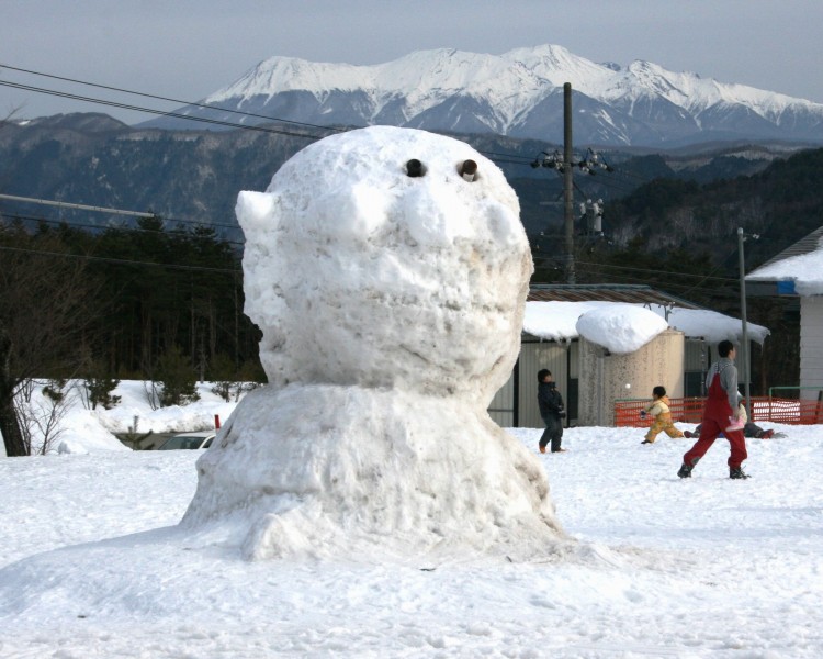 冬季造型独特的雪人图片