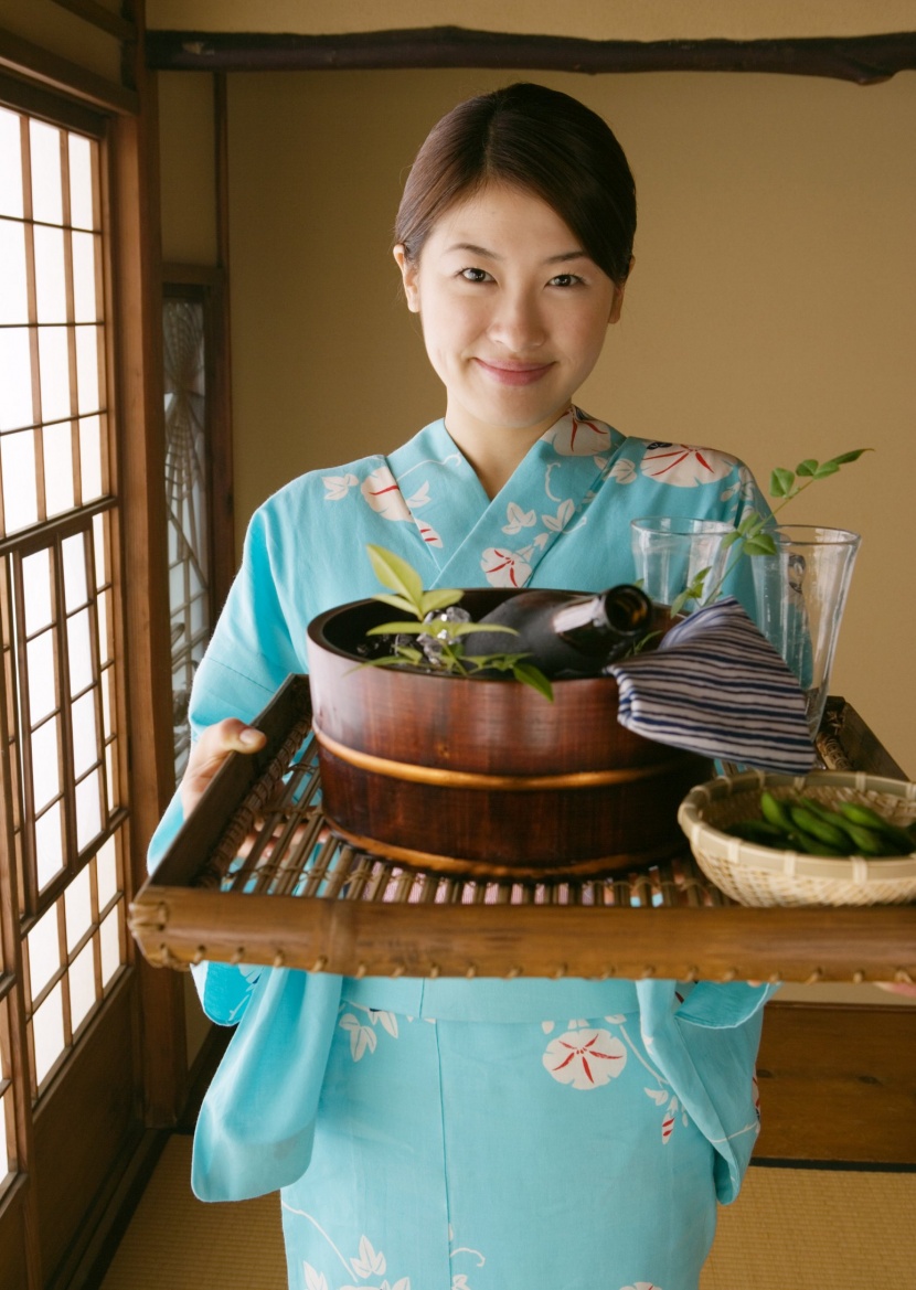 日本少女和服图片