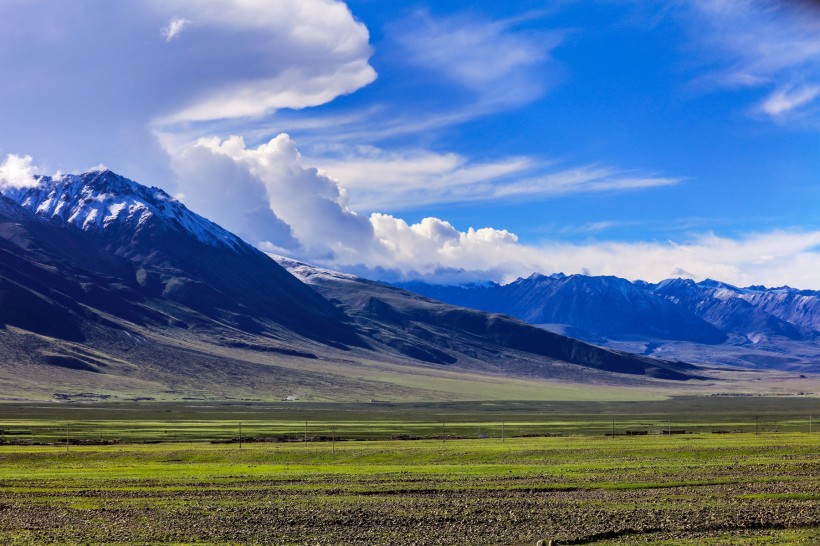 西藏念青唐古拉山脉风景图片