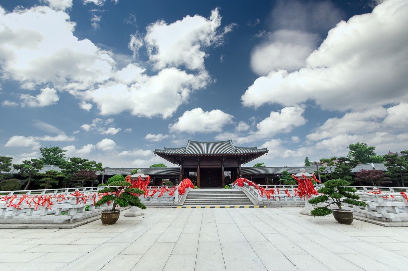 中國寺廟建筑圖片