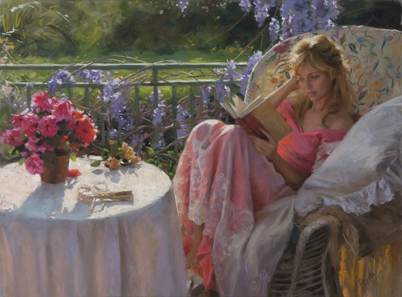 Vicente Romero Redondo婀娜多姿女性油画图片