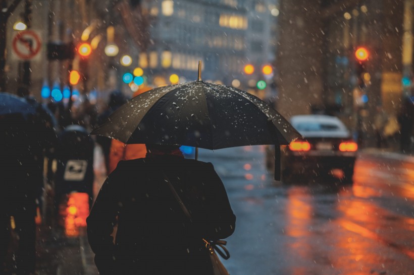 遮阳挡雨的雨伞图片