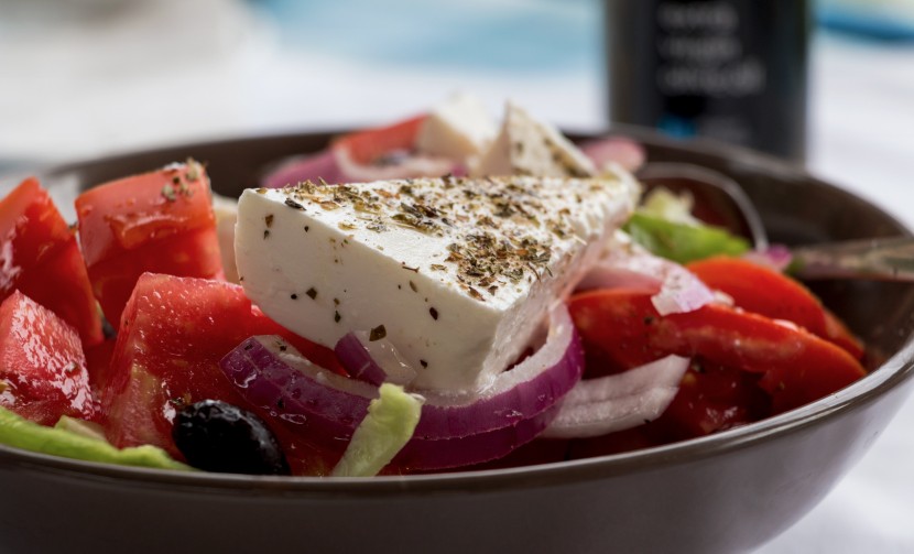 爽口美味的希腊沙拉图片