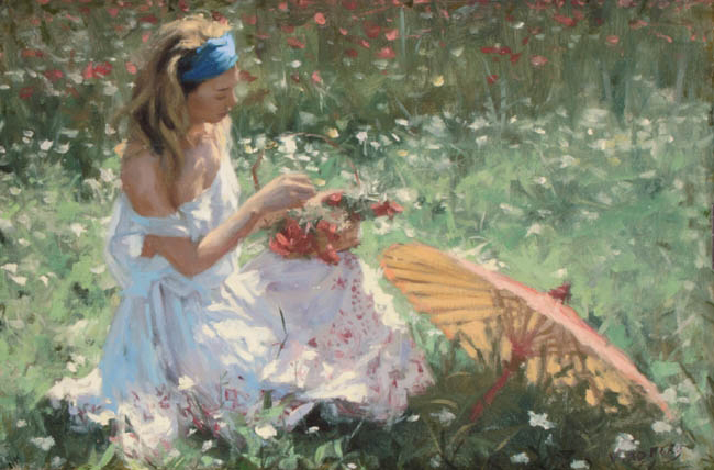 Vicente Romero Redondo婀娜多姿女性油画图片