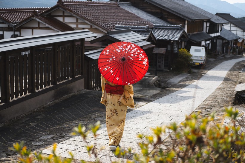 遮阳挡雨的雨伞图片