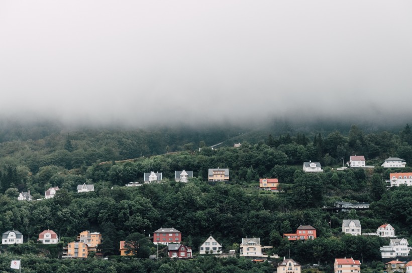 错落有致的住宅小区图片