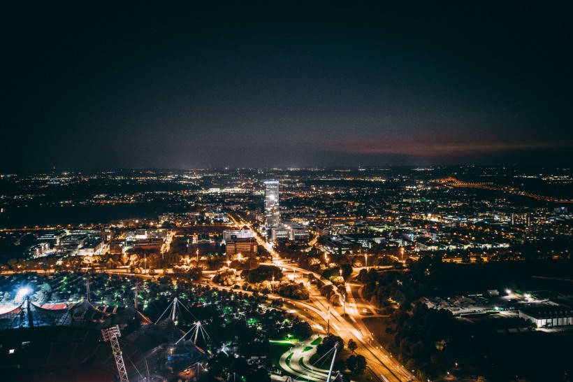 城市夜景的图片