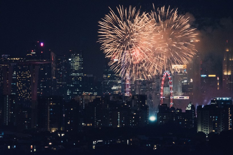 绚烂的烟花图片