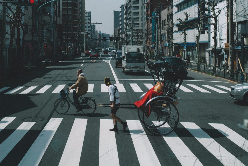 懷舊氣息的黃包車圖片