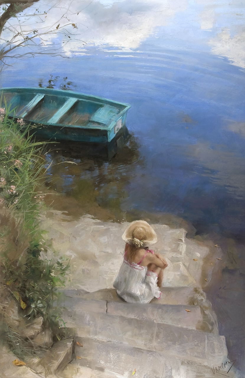 Vicente Romero Redondo婀娜多姿女性油画图片