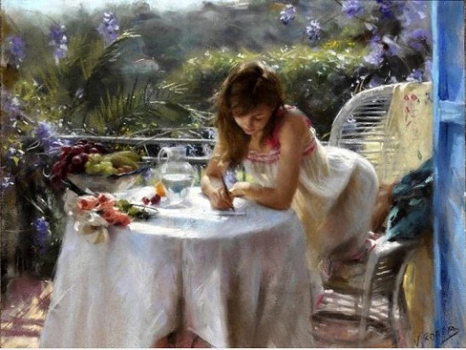 Vicente Romero Redondo婀娜多姿女性油画图片