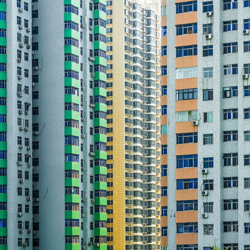 密集的住宅小区图片