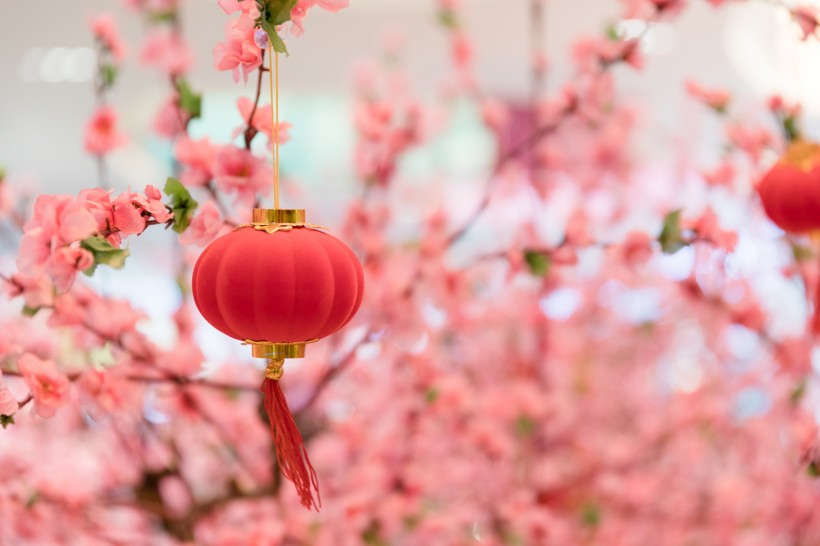 商场新年喜庆装饰图片