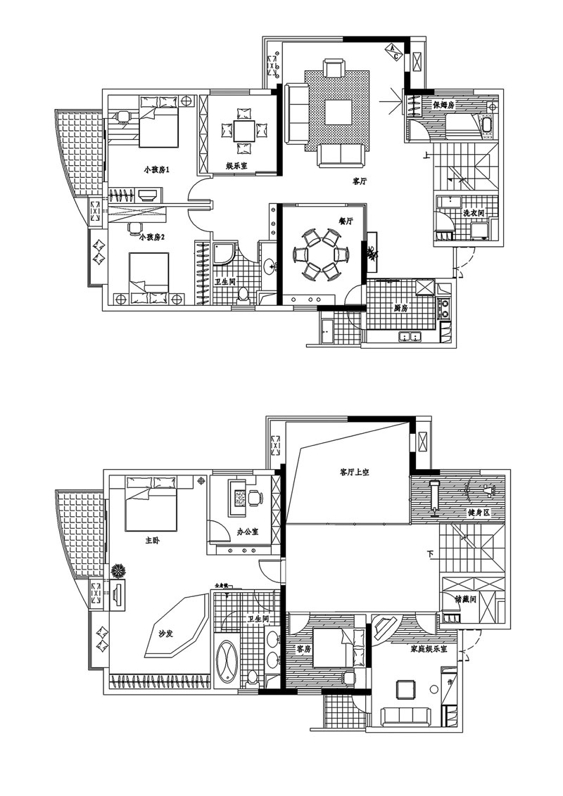 福州元洪锦江花园住宅平面图