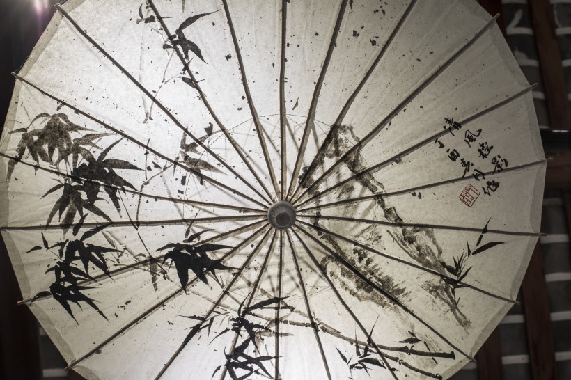 中国风元素漂亮的纸伞图片