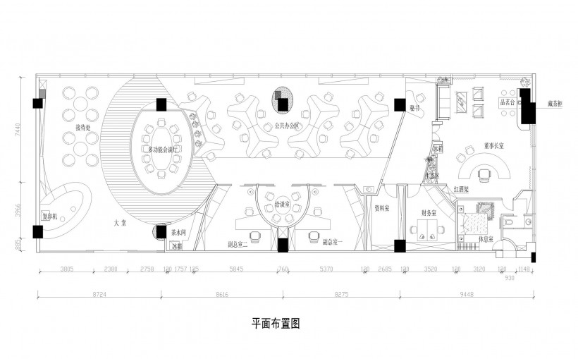 地標(biāo)建筑群中的雕塑-林志寧室內(nèi)設(shè)計(jì)作品圖片