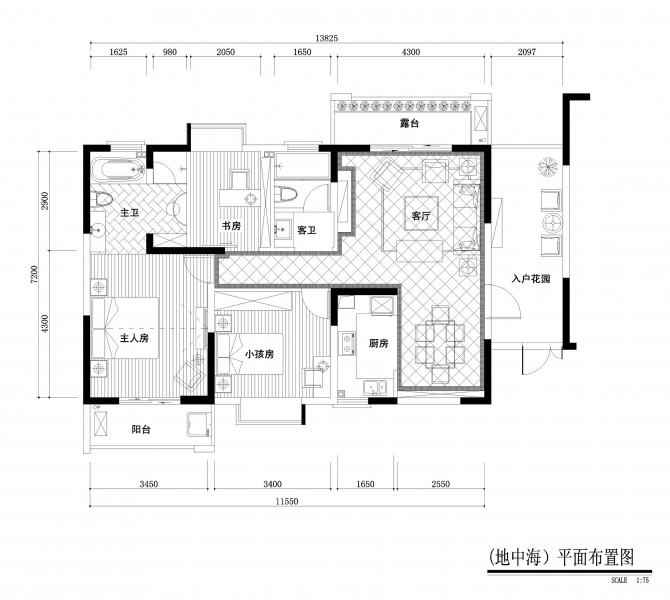 光谷世界城加州阳光样板间之“雅”设计图片