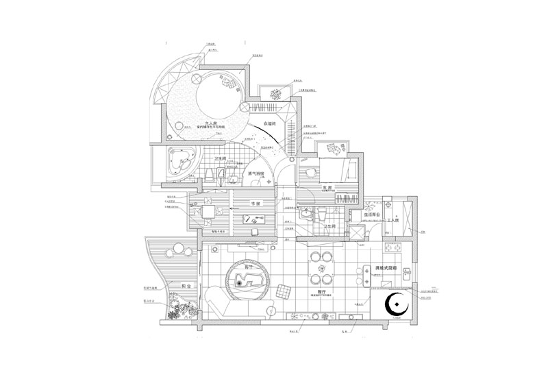 湾畔的住宅样板间图片