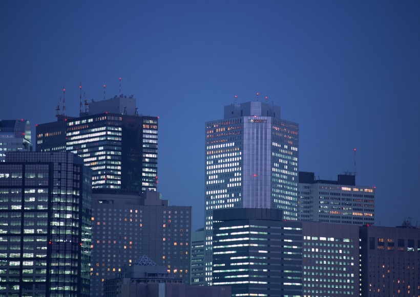 繁华都市夜景图片