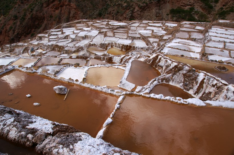 一望无际的梯田风景图片