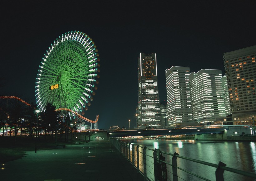 繁华都市夜景图片