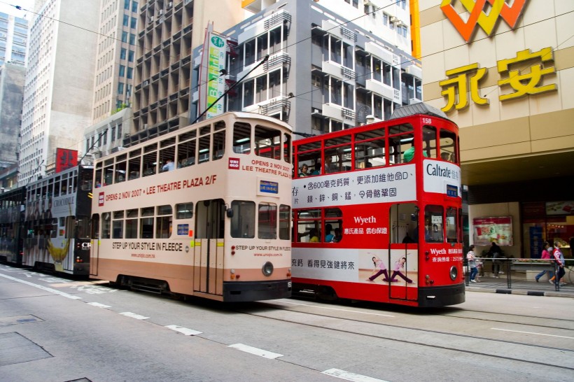 香港電車圖片