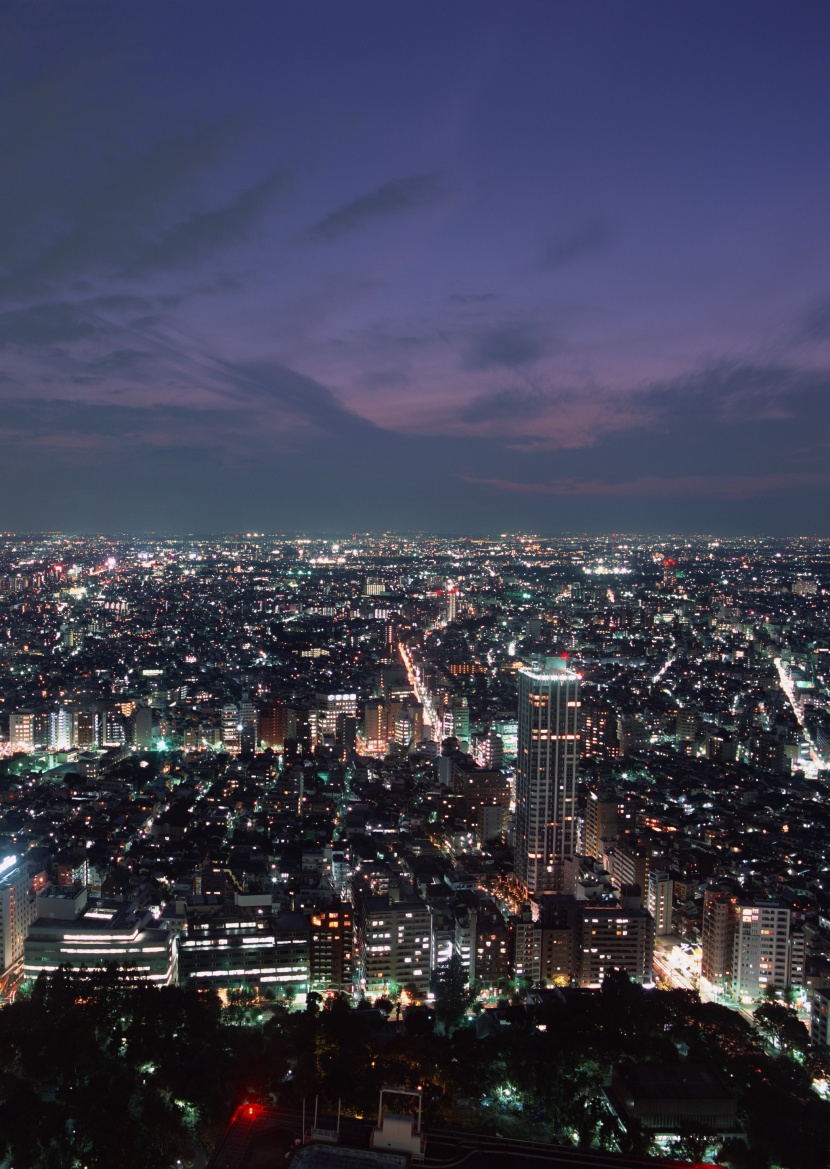 城市繁华夜景图片