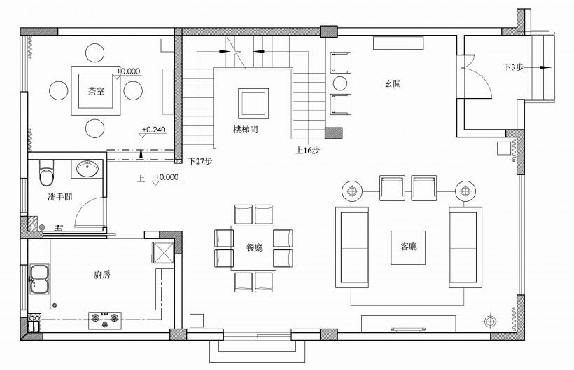 他山別墅一層