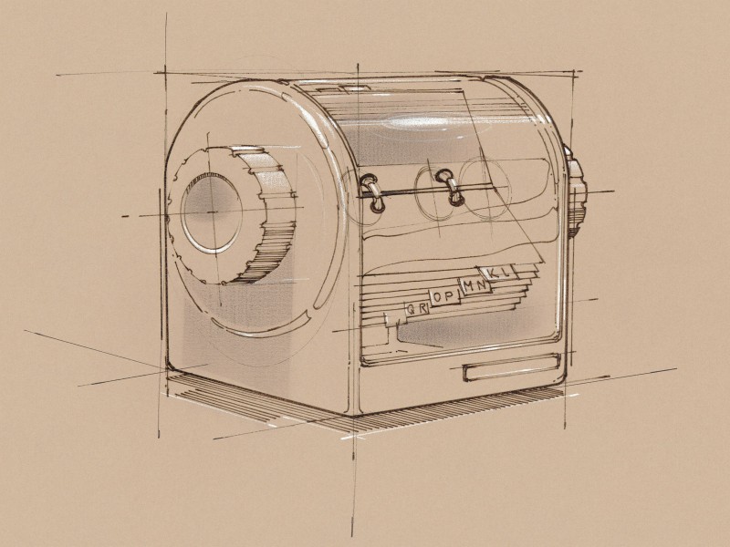 办公用品素描图片