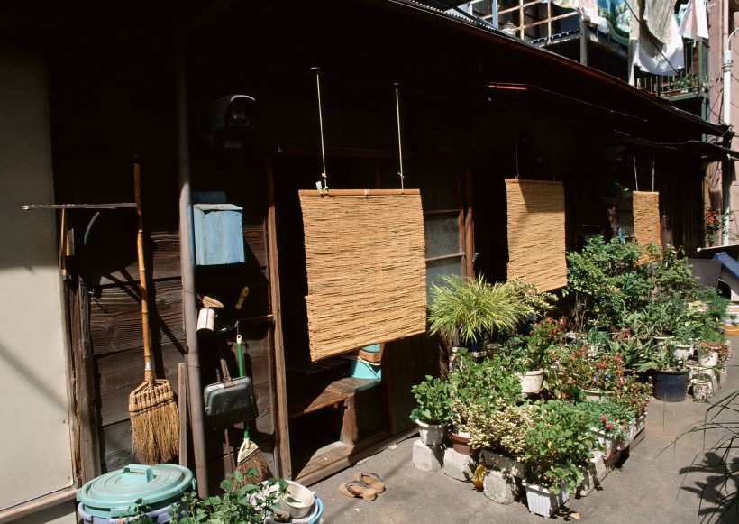 居民生活小巷特写图片