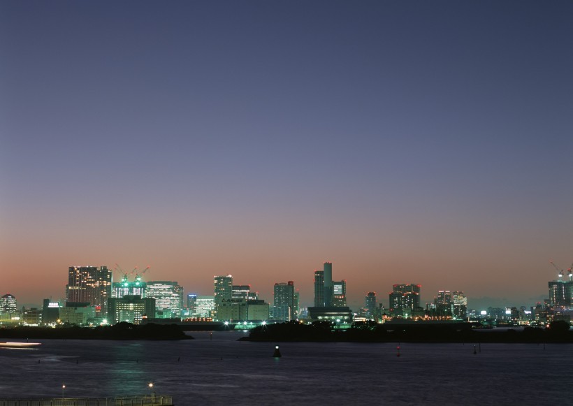 繁华都市夜景图片