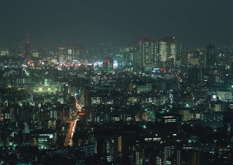 繁华都市夜景图片