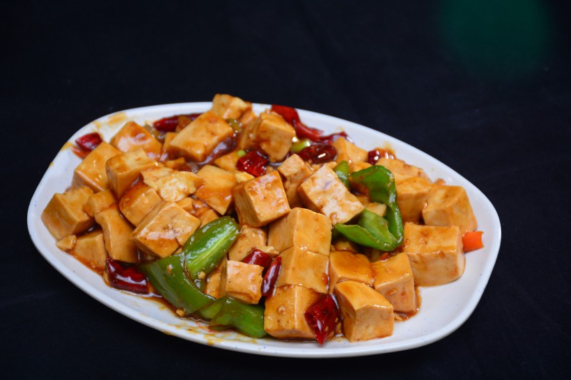 营养健康的豆腐菜肴图片