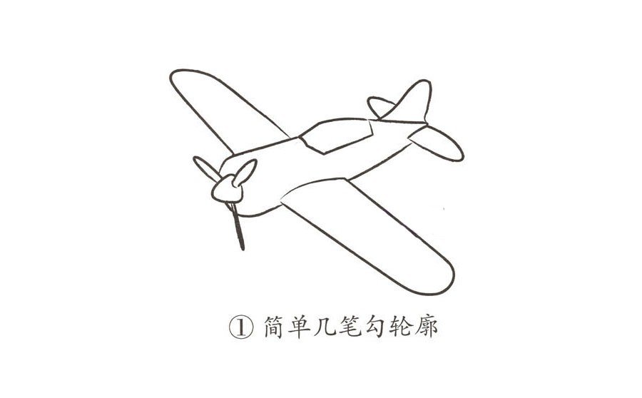 幼兒簡(jiǎn)筆畫(huà) 滑翔機(jī)