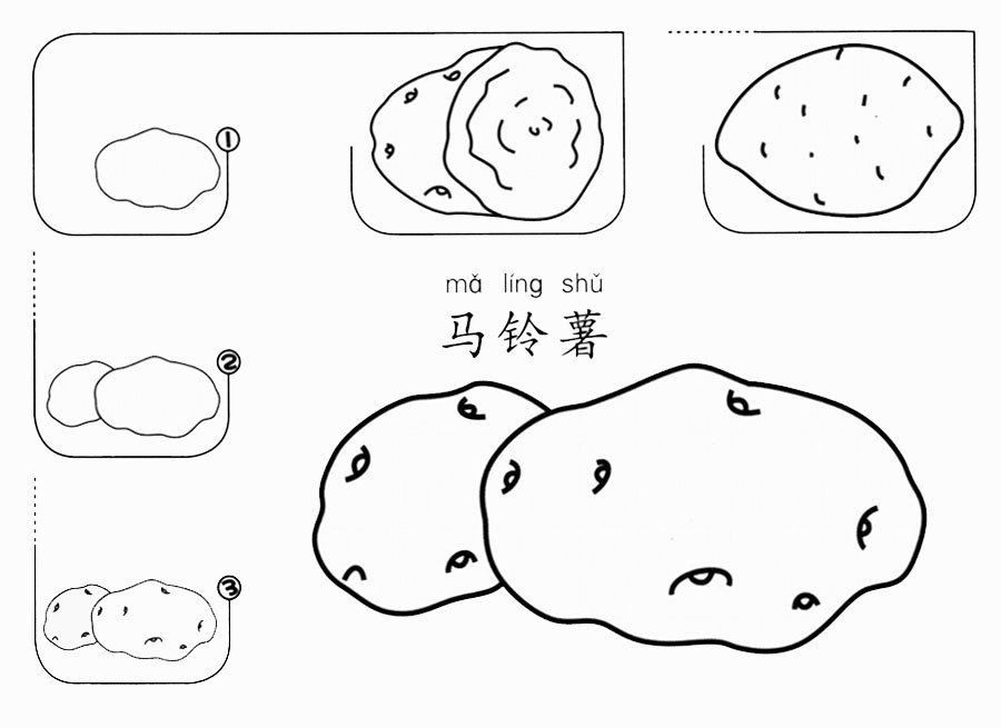 馬鈴薯怎么畫