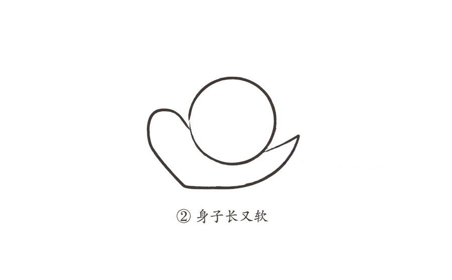 幼兒簡(jiǎn)筆畫(huà) 可愛(ài)的蝸牛