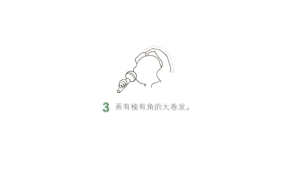 歌手簡(jiǎn)筆畫