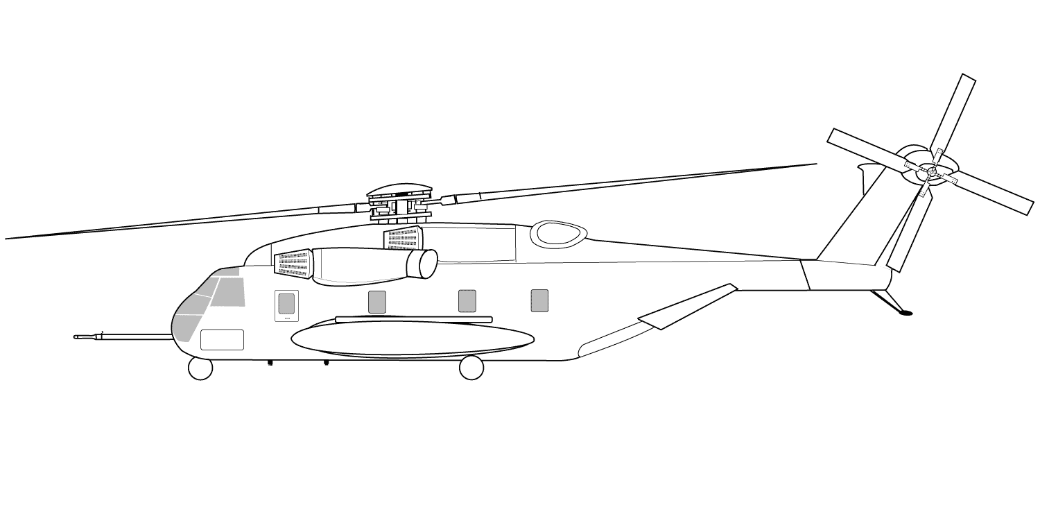 學(xué)畫軍用直升機(jī)