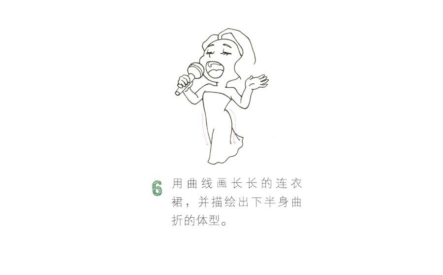 歌手簡(jiǎn)筆畫