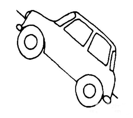 交通工具簡筆畫 小汽車簡筆畫