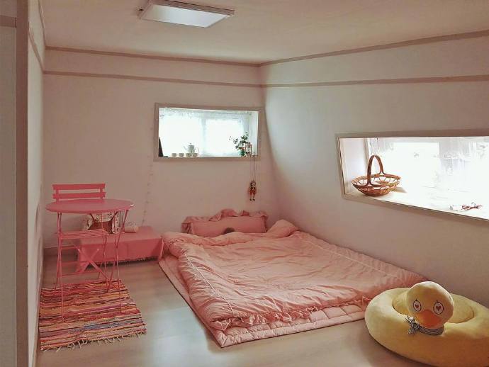 明亮梦幻的韩式公寓