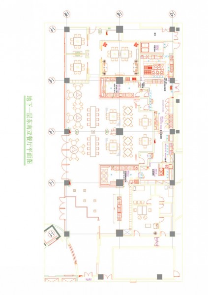 芫香東南亞餐廳裝修設(shè)計圖片