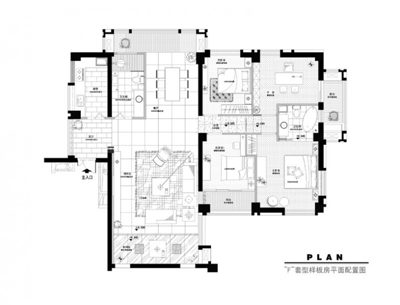 寧波外灘花園樣板房裝修圖片