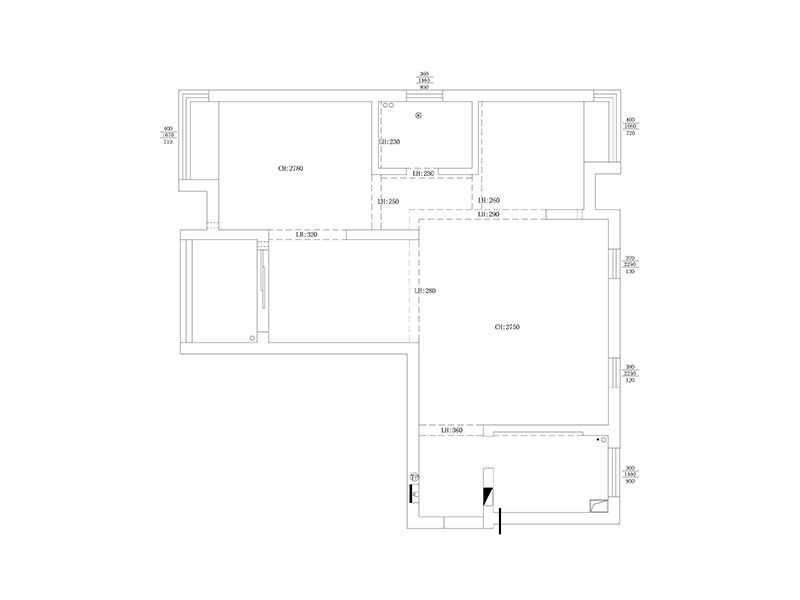 现代简约美式大气风格114方两居室装修效果展示