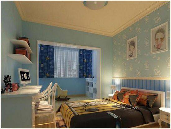 地中海复式卧室明亮温馨装修效果图大全