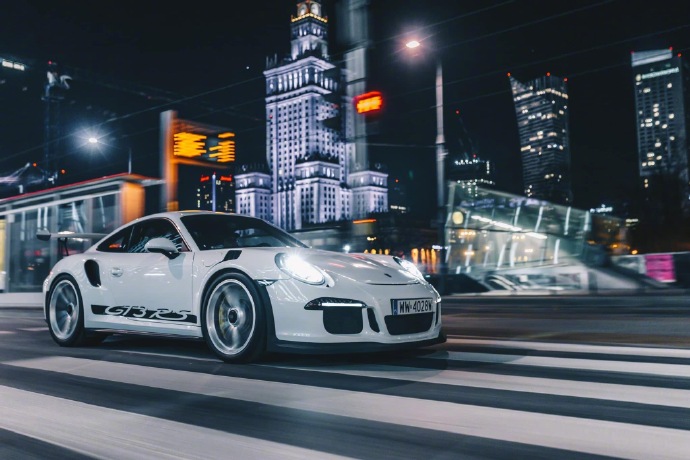 保時捷911 GT3 RS夜色大片