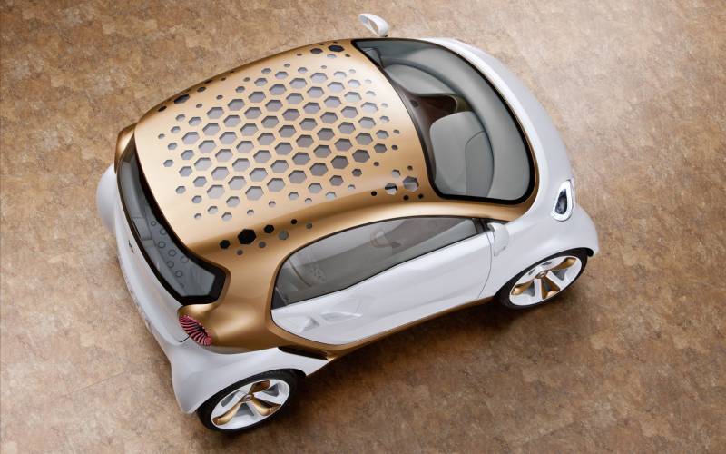 超清晰的奔驰smart概念车图片